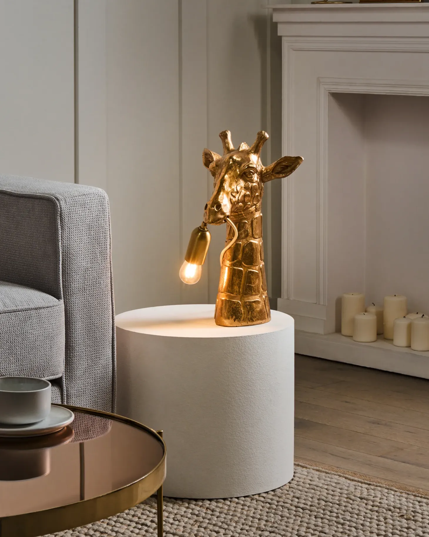 Lampa stołowa Żyrafa MALAIKA Złoty