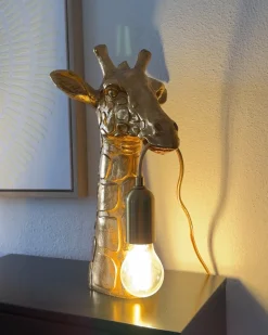 Lampa stołowa Żyrafa MALAIKA Złoty