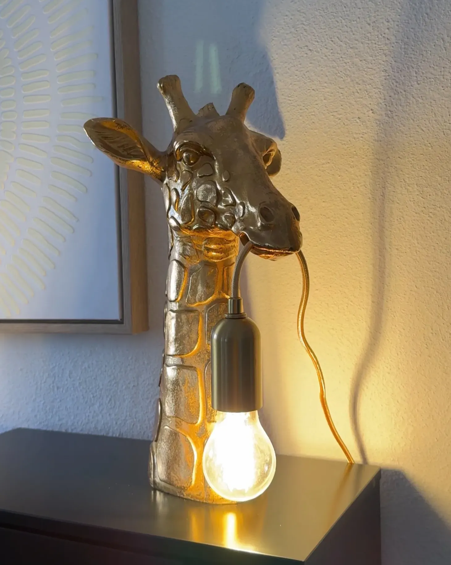 Lampa stołowa Żyrafa MALAIKA Złoty