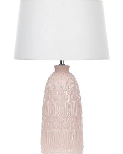 Lampa stołowa ZARIMA Ceramika Różowy