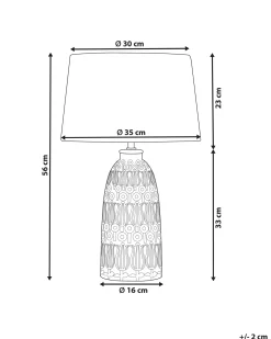 Lampa stołowa ZARIMA Ceramika Różowy