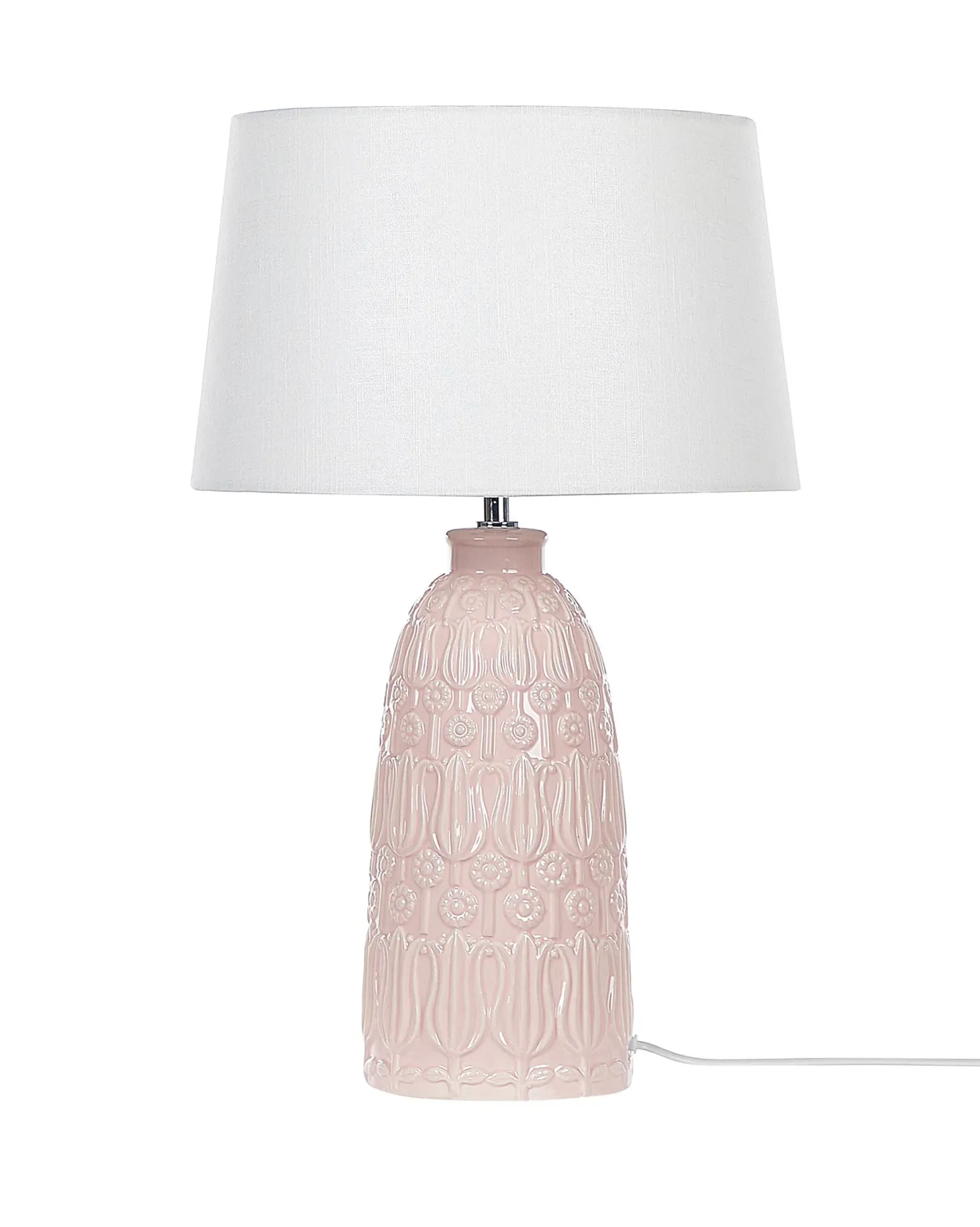 Lampa stołowa ZARIMA Ceramika Różowy