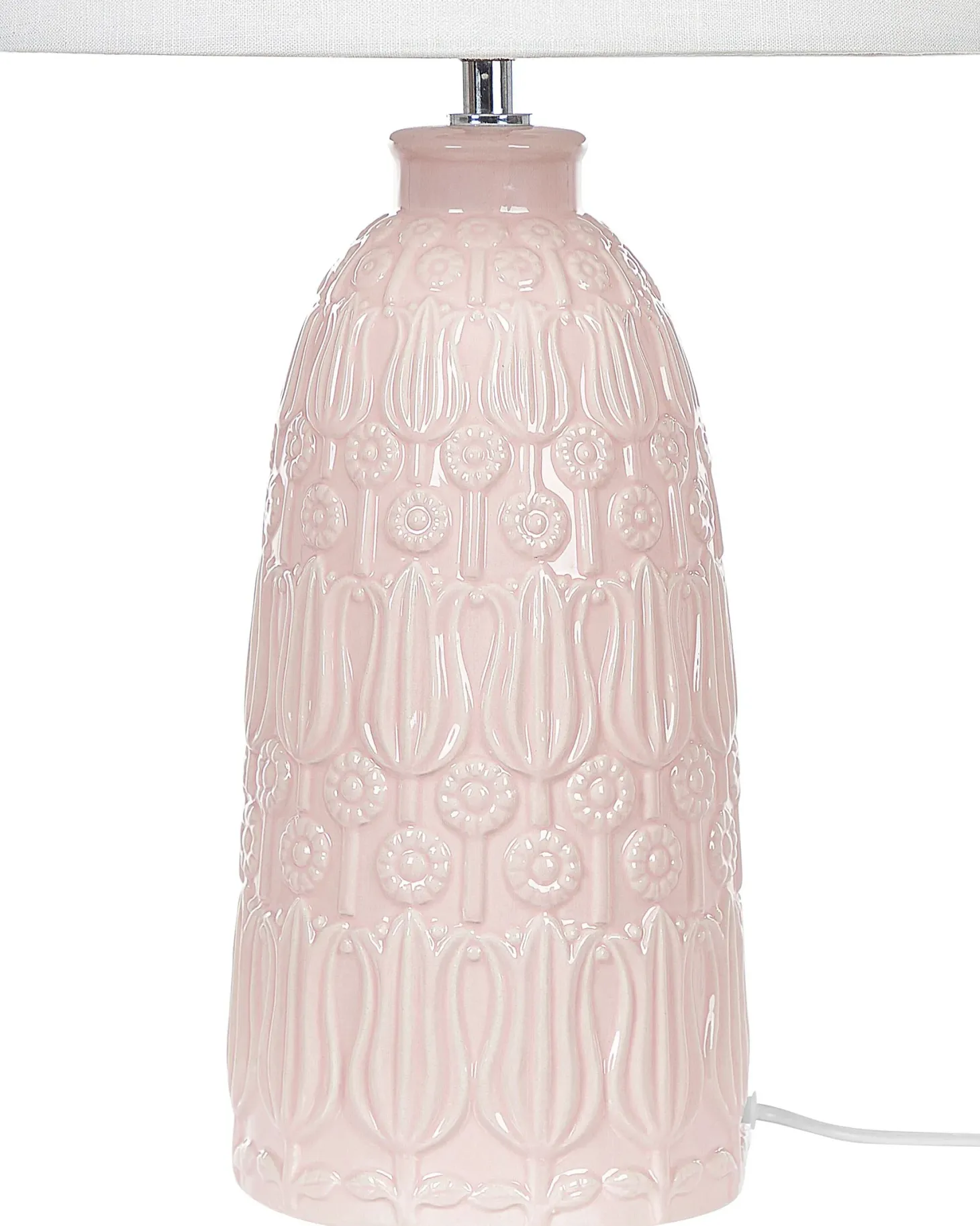 Lampa stołowa ZARIMA Ceramika Różowy