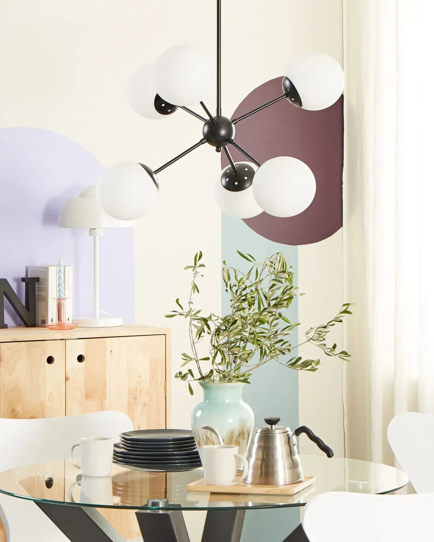 Online Lampa sufitowa ADAWRO Metal / biały Wszystkie Lampy|Lampy Wiszące