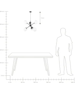 Online Lampa sufitowa ADAWRO Metal / biały Wszystkie Lampy|Lampy Wiszące