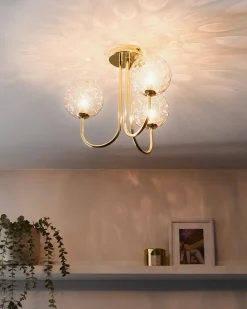 Lampa sufitowa ANADYR Szkło Beżowy