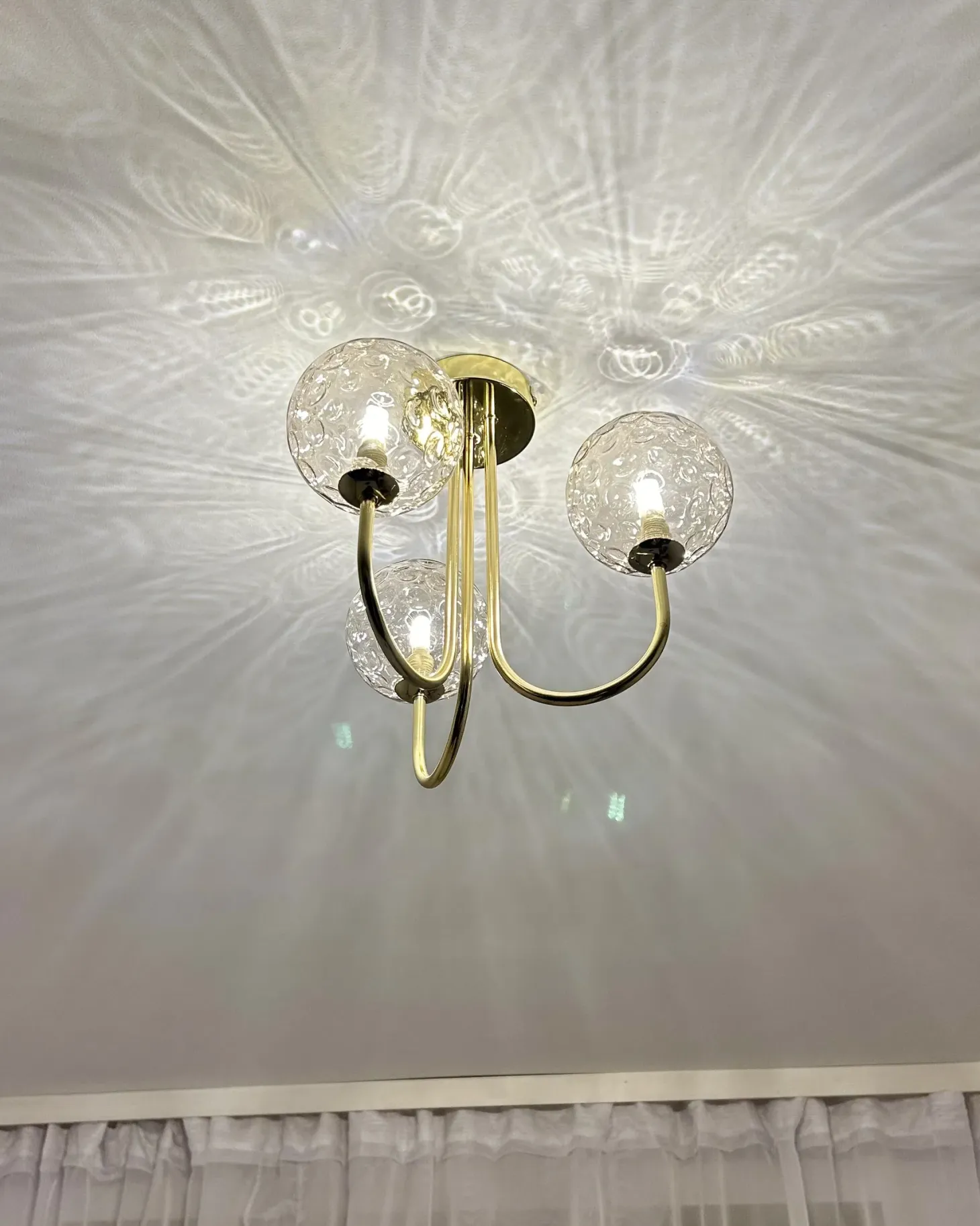 Lampa sufitowa ANADYR Szkło Beżowy