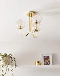 Lampa sufitowa ANADYR Szkło Beżowy