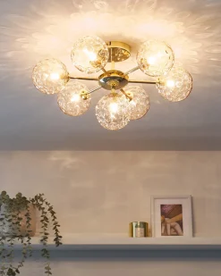 Lampa sufitowa ANADYR Szkło Beżowy