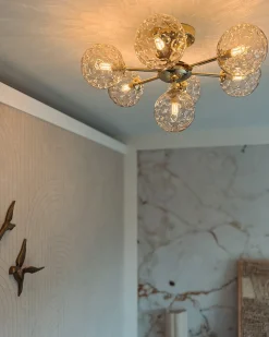 Lampa sufitowa ANADYR Szkło Beżowy