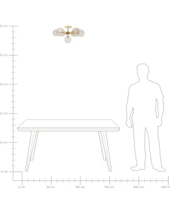 Lampa sufitowa ANADYR Szkło Beżowy