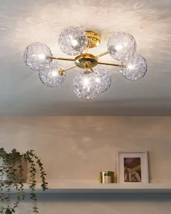 Lampa sufitowa ANADYR Szkło Niebieski