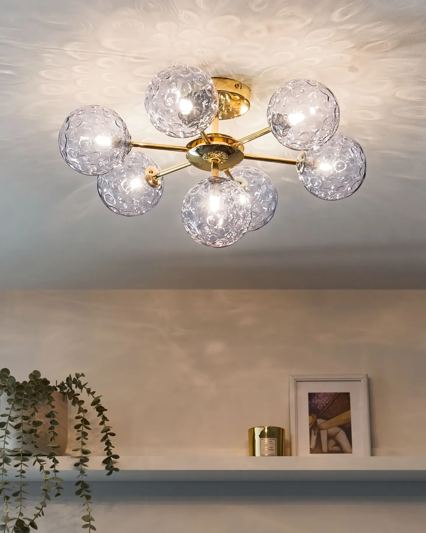 Lampa sufitowa ANADYR Szkło Niebieski