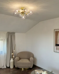 Lampa sufitowa ANADYR Szkło Niebieski
