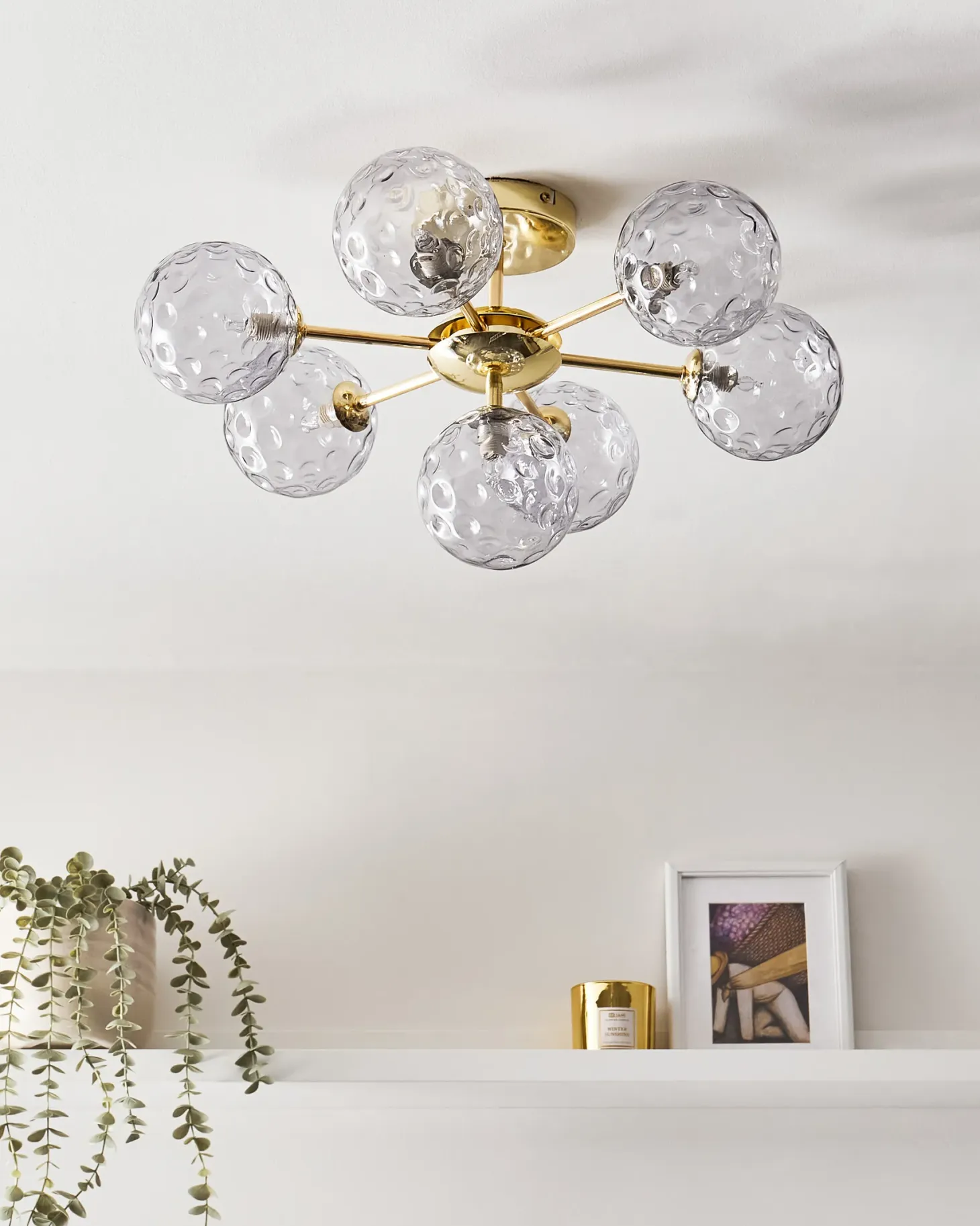 Lampa sufitowa ANADYR Szkło Niebieski