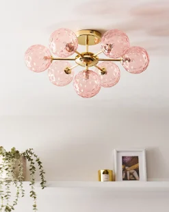 Lampa sufitowa ANADYR Szkło Różowy