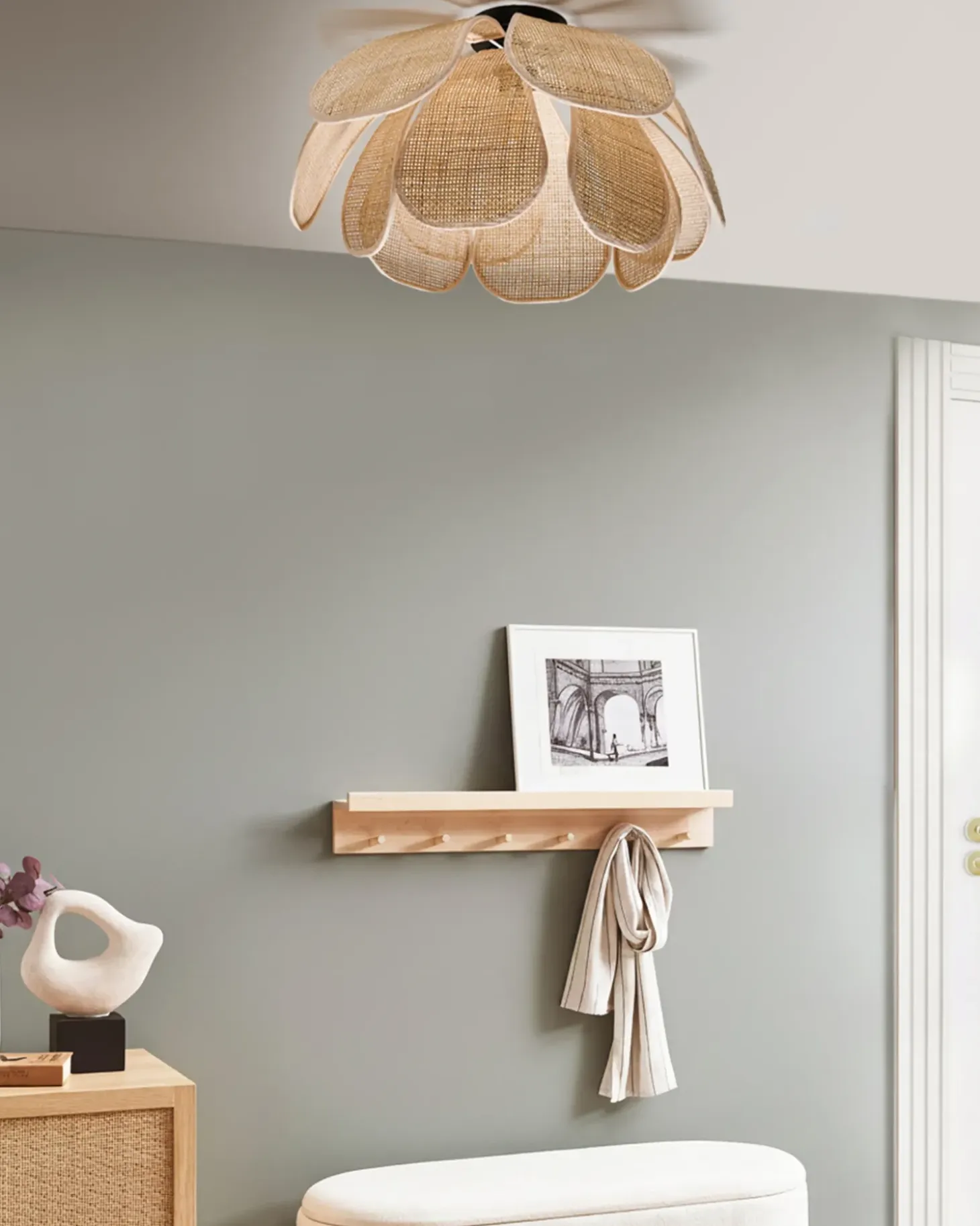 Best Lampa sufitowa CHIREDZI Rattan Naturalny Wszystkie Lampy|Lampy Wiszące