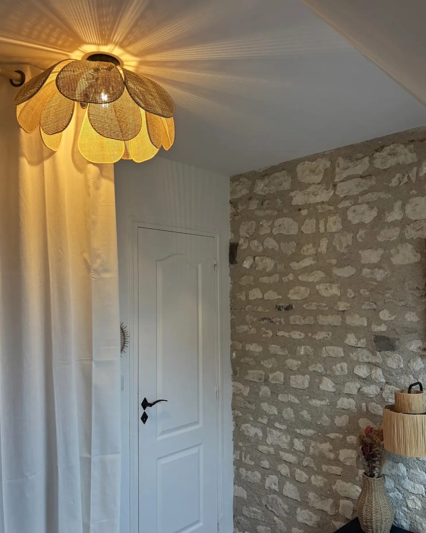 Best Lampa sufitowa CHIREDZI Rattan Naturalny Wszystkie Lampy|Lampy Wiszące