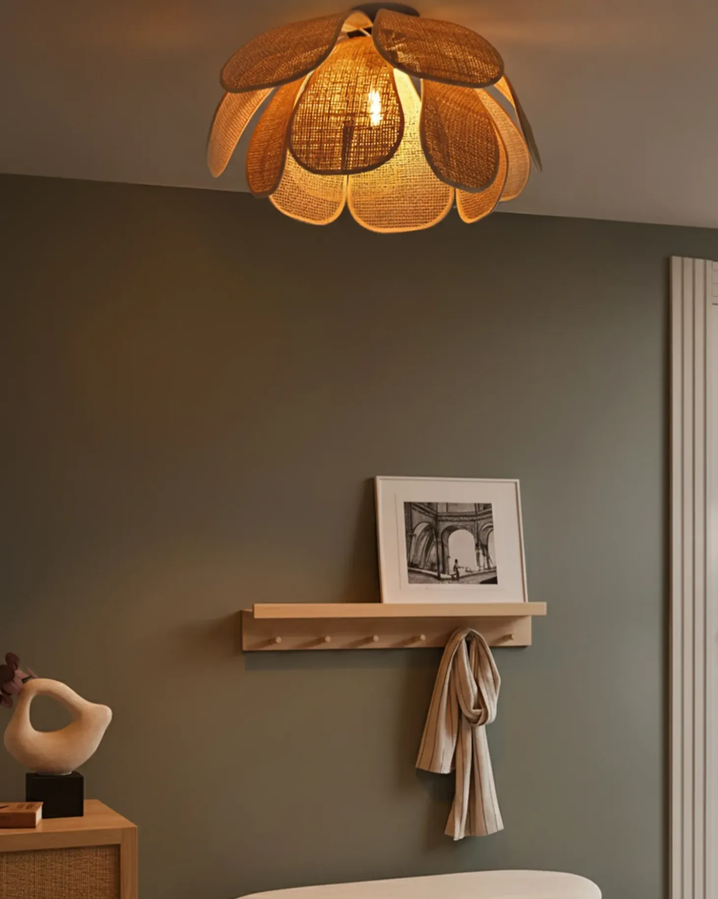 Best Lampa sufitowa CHIREDZI Rattan Naturalny Wszystkie Lampy|Lampy Wiszące
