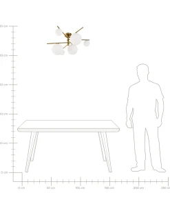 Lampa sufitowa ISAR Metal Złoty