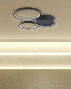 Lampa sufitowa LED AGNAT Metal Czarny