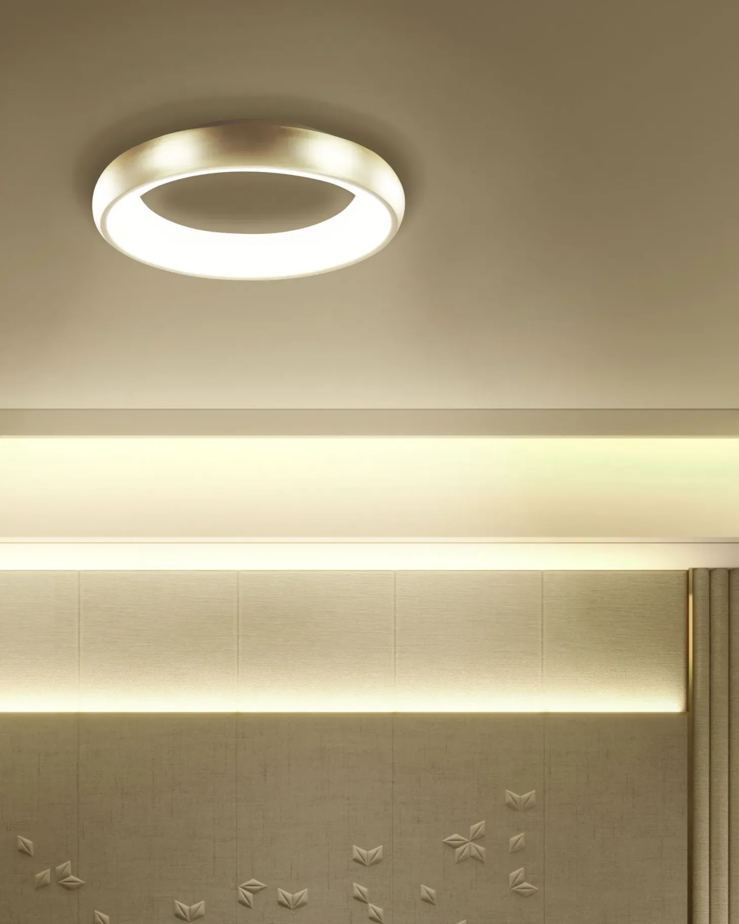 Lampa sufitowa LED ATARAN Metal Złoty