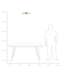 Lampa sufitowa LED ATARAN Metal Złoty