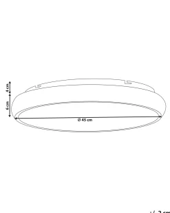 Lampa sufitowa LED ATARAN Metal Złoty