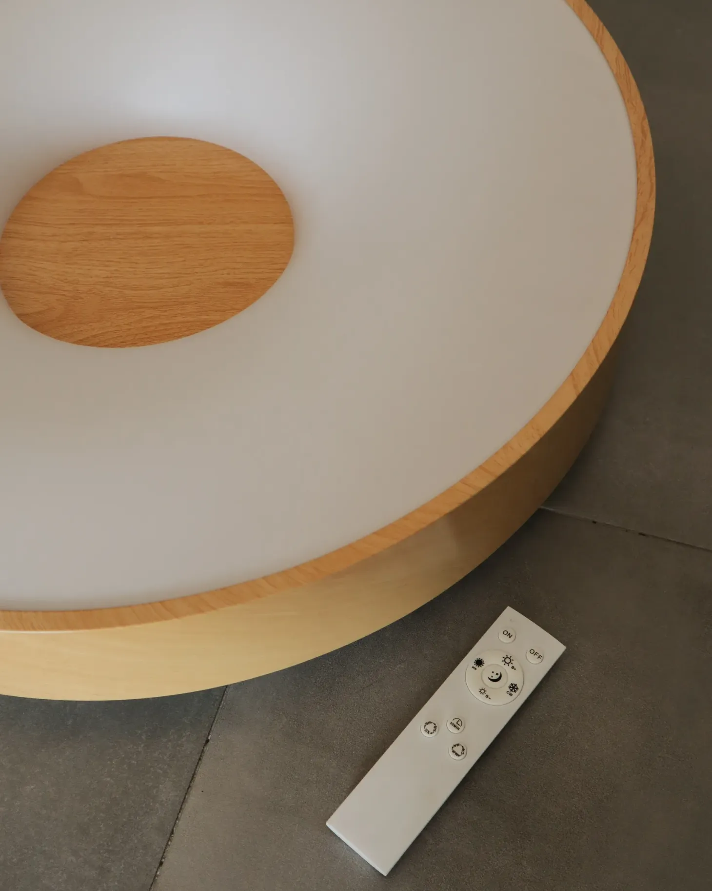 Lampa sufitowa LED BRAGOTO Z pilotem Ze ściemniaczem Metal Jasnobrązowy