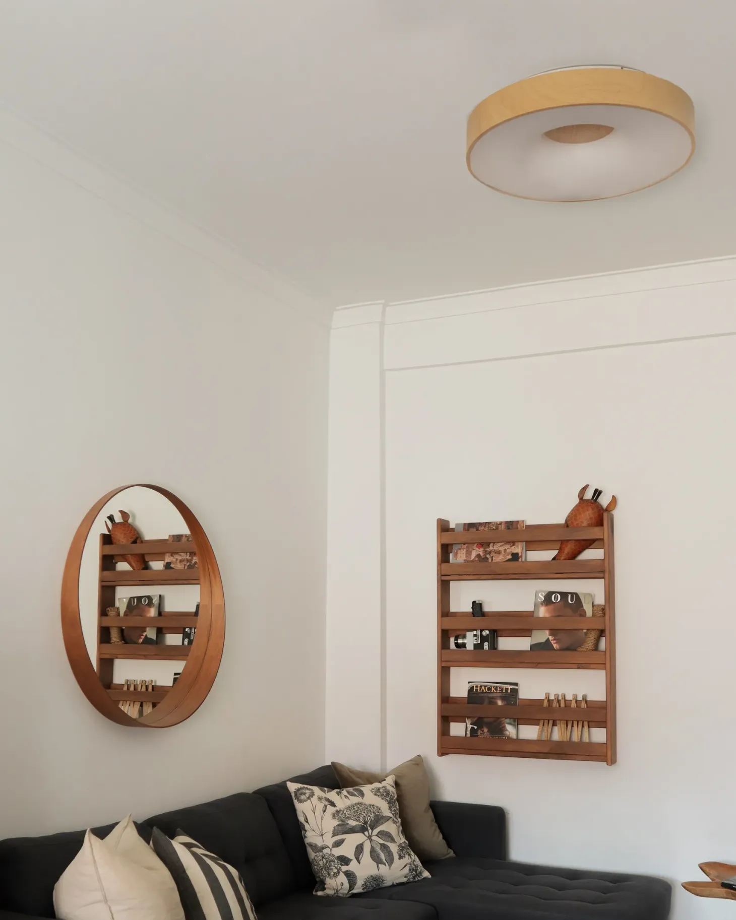 Lampa sufitowa LED BRAGOTO Z pilotem Ze ściemniaczem Metal Jasnobrązowy