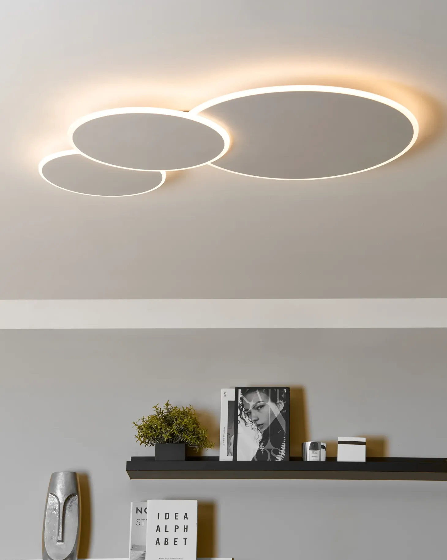 Lampa sufitowa LED GABRIK Ze ściemniaczem Metal Biały