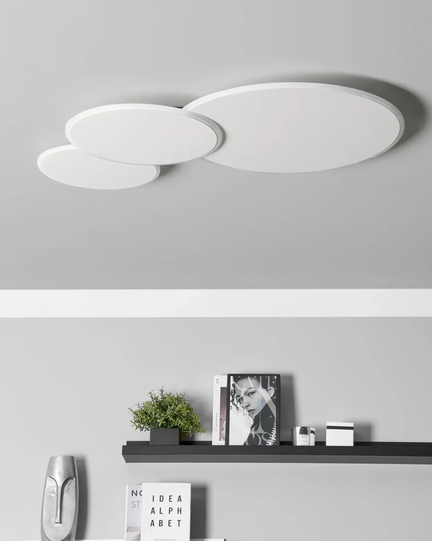 Lampa sufitowa LED GABRIK Ze ściemniaczem Metal Biały
