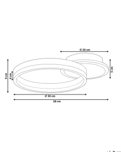Lampa sufitowa LED GLYDE Metal Złoty