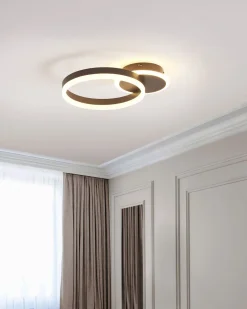 Lampa sufitowa LED GLYDE Metal Ciemnobrązowy