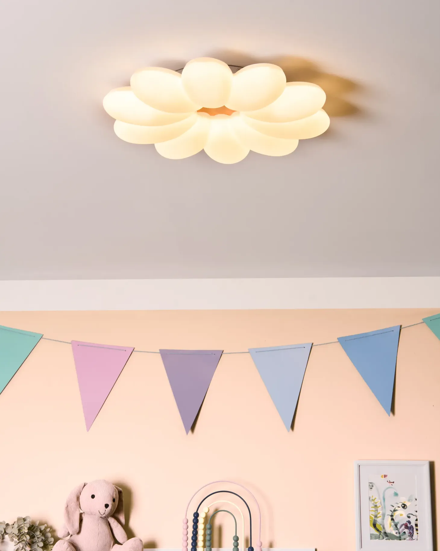 Lampa sufitowa LED Kwiat TINAU Biały