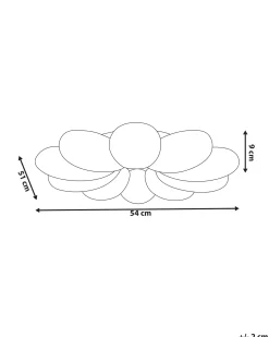 Lampa sufitowa LED Kwiat TINAU Biały