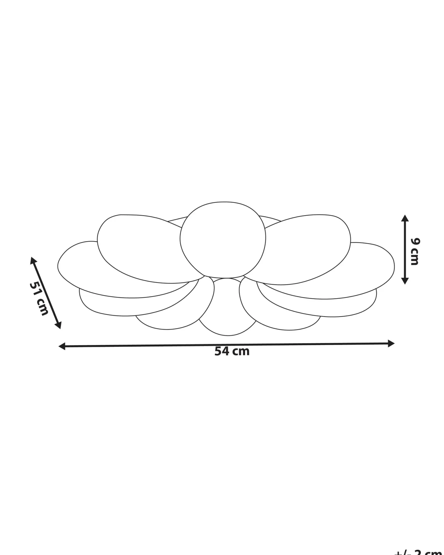 Lampa sufitowa LED Kwiat TINAU Biały