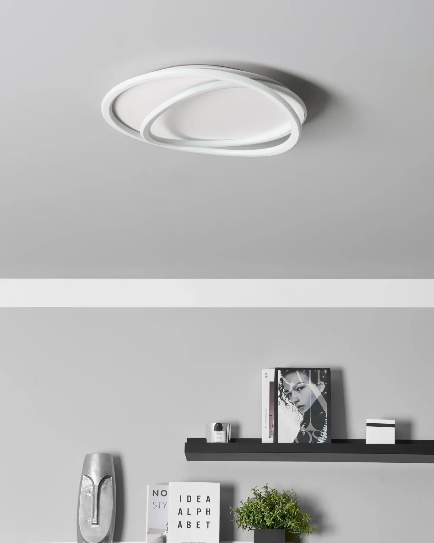 Lampa sufitowa LED LEYLAN Z pilotem Ze ściemniaczem Biały