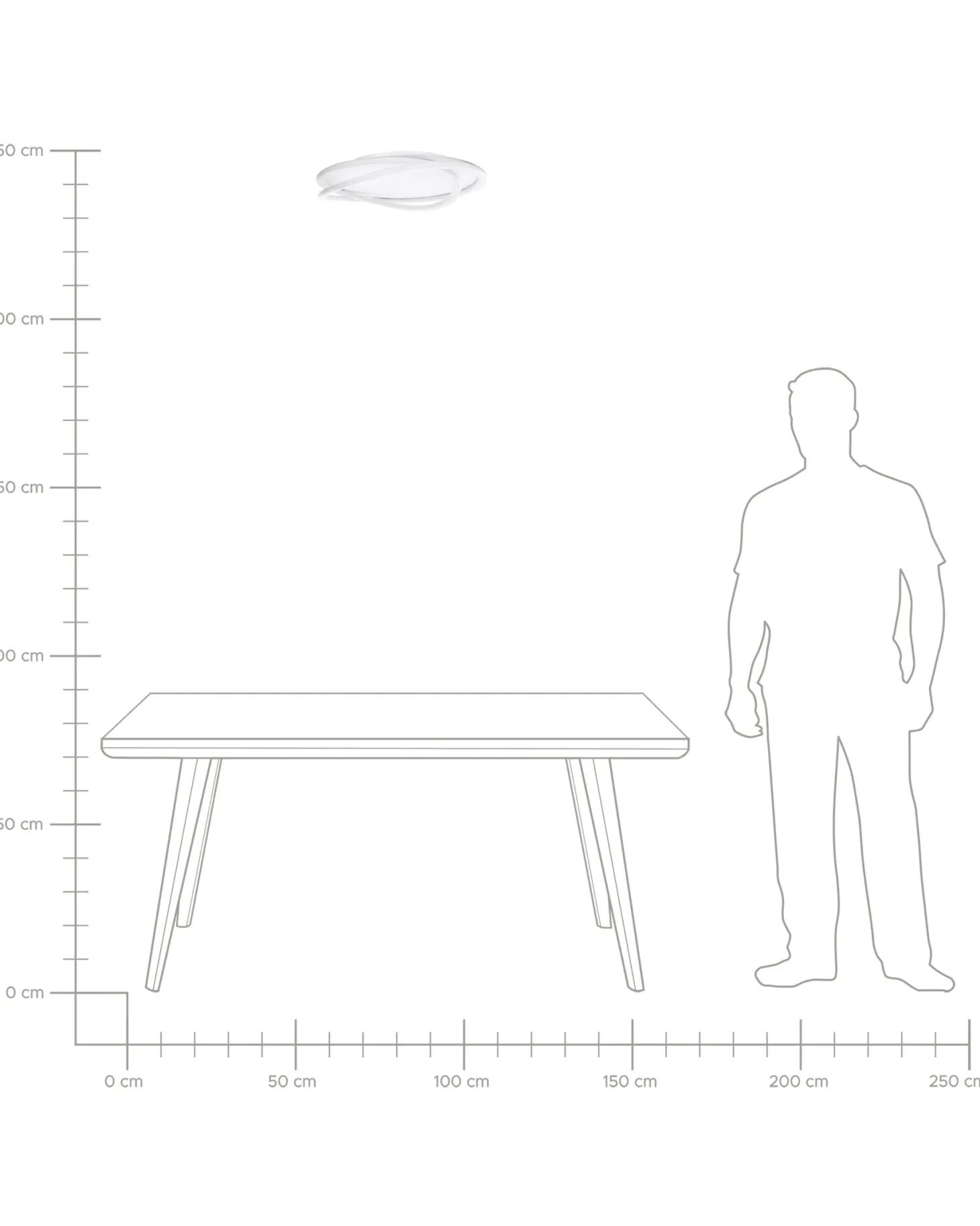 Lampa sufitowa LED LEYLAN Z pilotem Ze ściemniaczem Biały
