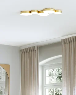 Lampa sufitowa LED LUGA Metal Złoty