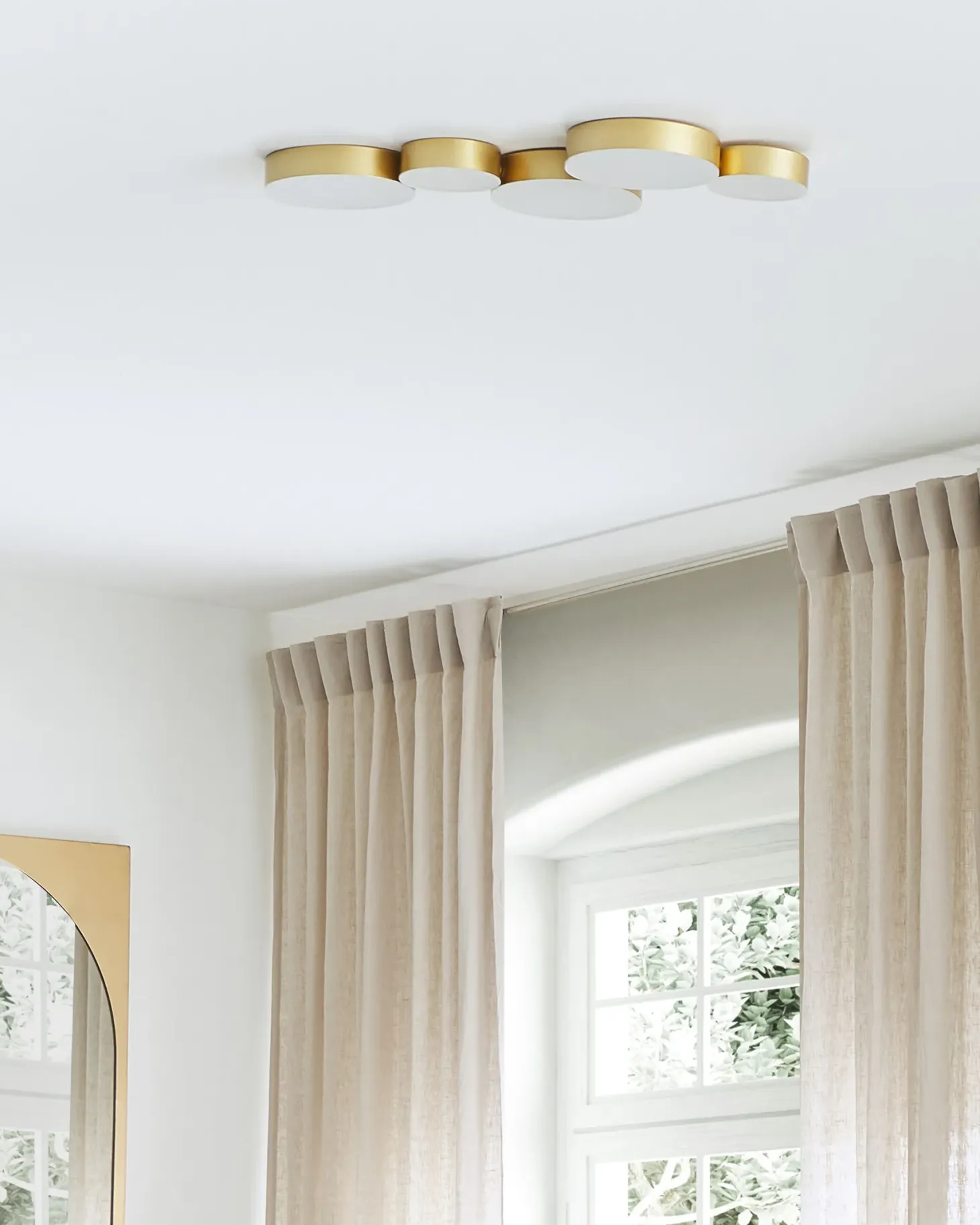 Lampa sufitowa LED LUGA Metal Złoty