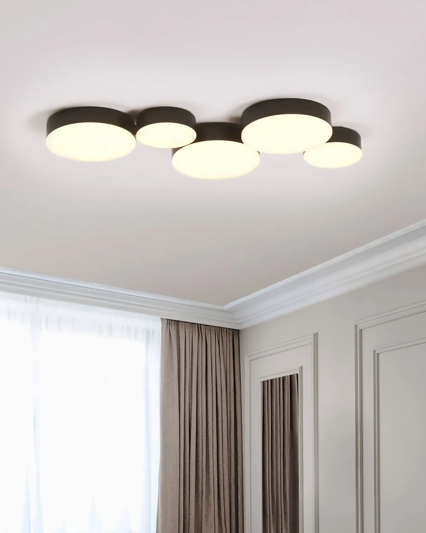 Lampa sufitowa LED LUGA Metal Czarny