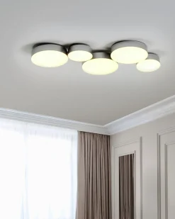 Lampa sufitowa LED LUGA Metal Srebrny