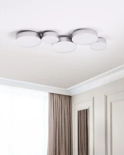 Lampa sufitowa LED LUGA Metal Srebrny