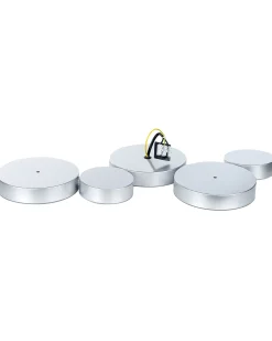 Lampa sufitowa LED LUGA Metal Srebrny