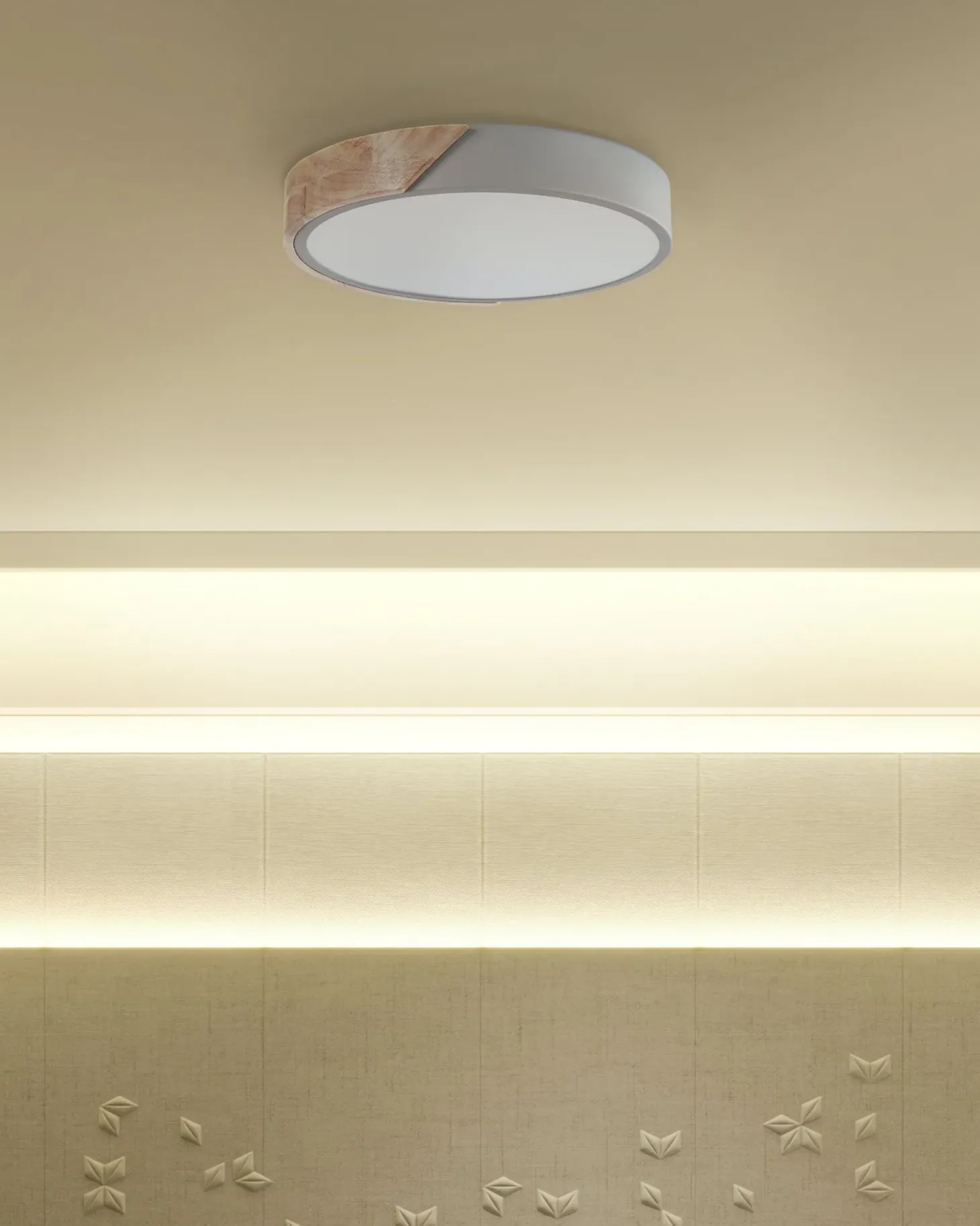 Lampa sufitowa LED PATTANI Metal Szary