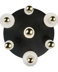 Lampa sufitowa LED SORA Szkło Złoty