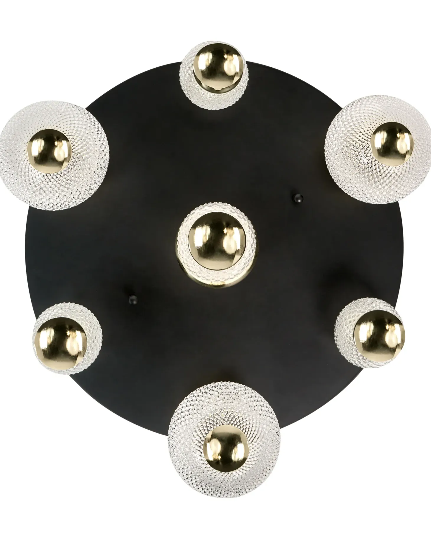 Lampa sufitowa LED SORA Szkło Złoty