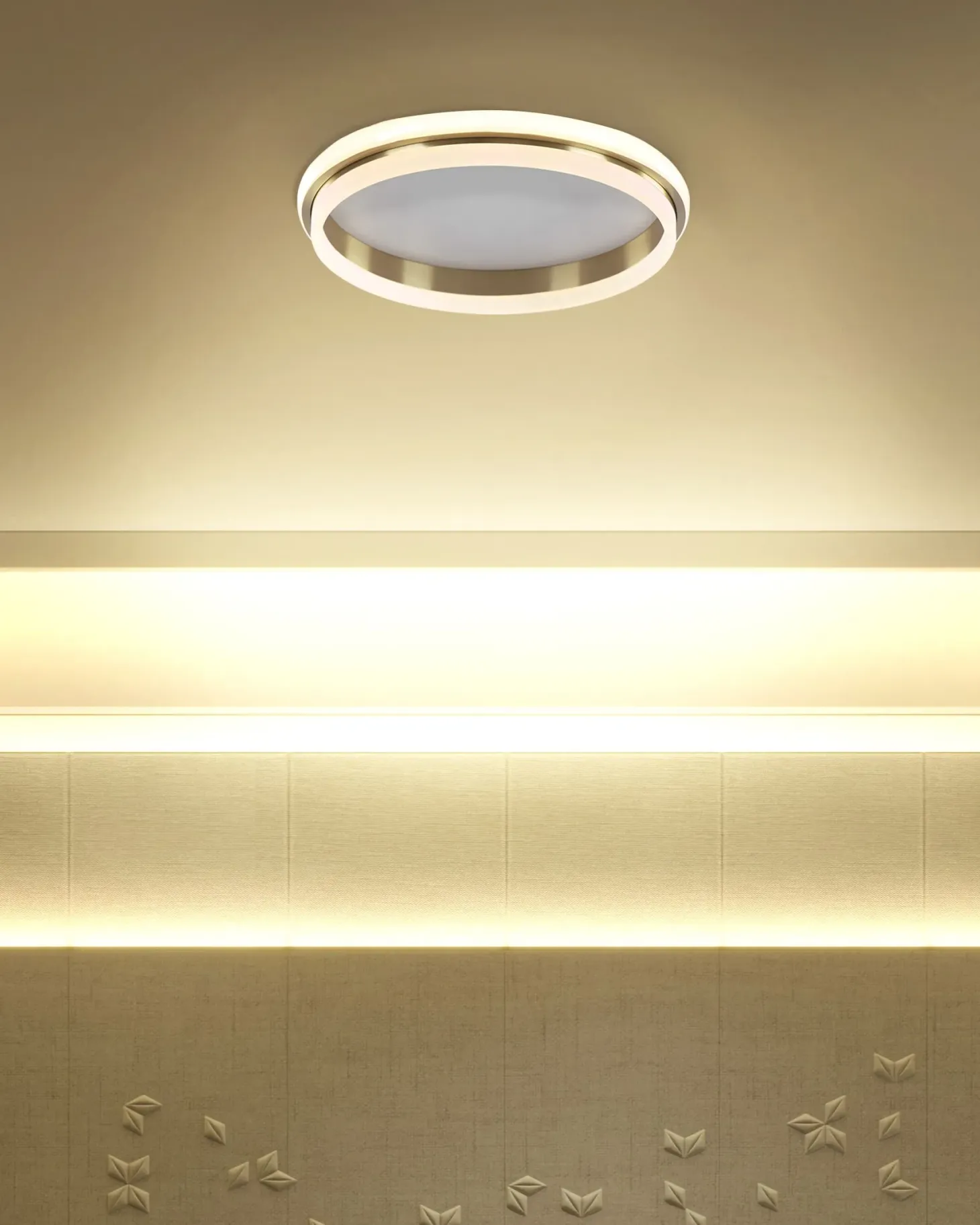 Lampa sufitowa LED TAPING Metal Złoty