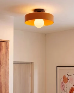 Lampa sufitowa LUGUSE Szkło Pomarańczowy